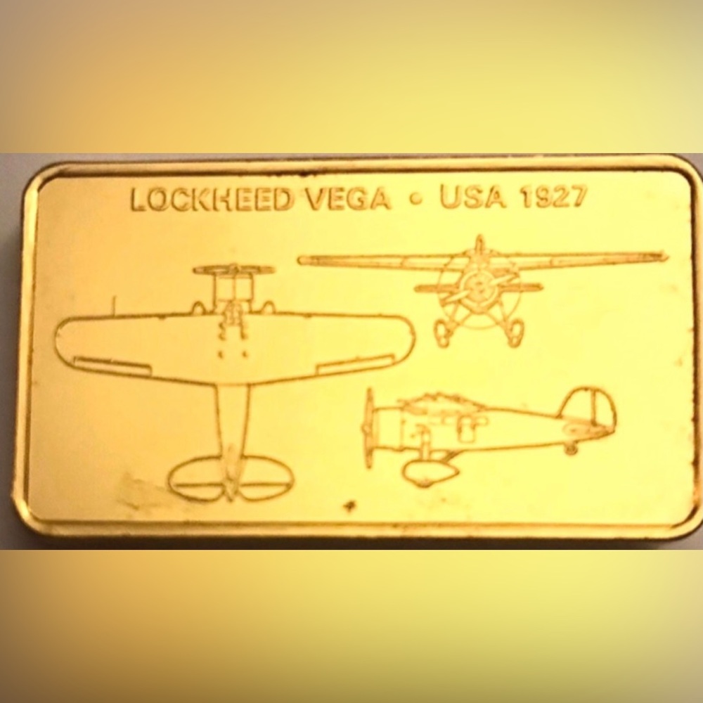 24K OVER BRONZE.. JANES MEDALLIC REGISTER 1.8oz